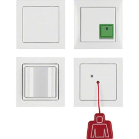 Berker kit de llamada de emergencia blanco polar
