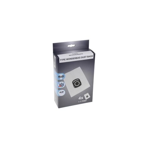 Scatola di 4 sacchi + 1 filtro per igiene + per moulinex zr200520 aspirapolvere