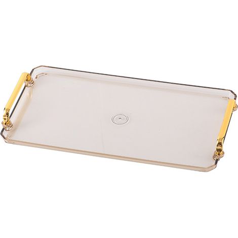 Plateau De Rangement - Acrylique Transparent - Pour Bijoux Clés Et Petits Objets - 1 Pièce (1/5)