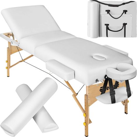 Ensemble de table massage portable pliante 3 zones Largeur 70 cm, Rembourrage 7,5 cm