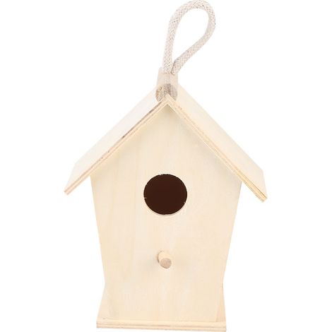 Nichoir en bois chaud pour oiseaux, cage suspendue d'extérieur, accessoires pour perruches ondulées (1/5)