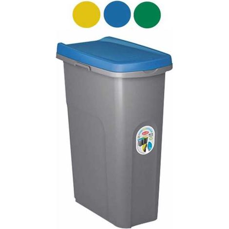 Pattumiera Home Eco System Gr/Giallo L 40 Stefanplast
