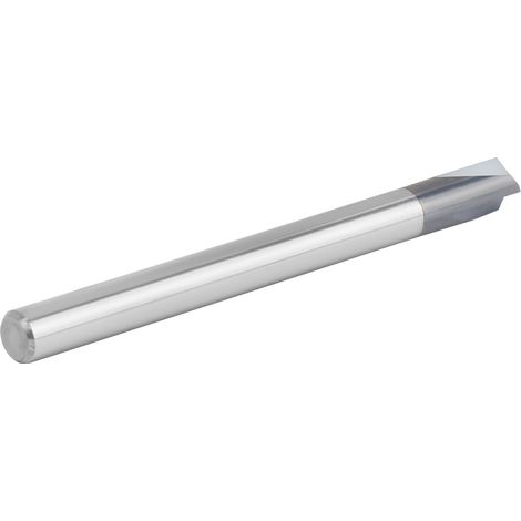 Fraise à chanfreiner carbure tungstène 120° D4 x 50L, outil CNC de fraisage, foret 3 lèvres pour métal, coupe biseau précise, usage professionnel. (1/5)