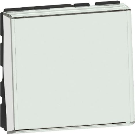Pulsador con portallaves Mosaic Easy-Led 6A 2 módulos LEGRAND 099412 blanco (1/2)