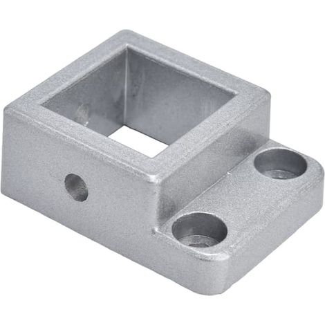 Raccord pour profilés en aluminium, bloc de connexion à base fixe, accessoire d'angle droit unidirectionnel (1/5)