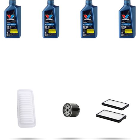 Kit tagliando 3 FILTRI e 4L OLIO compatibile con Mazda 3 (BL) 1.6 77kw dal 2009 (1/5)