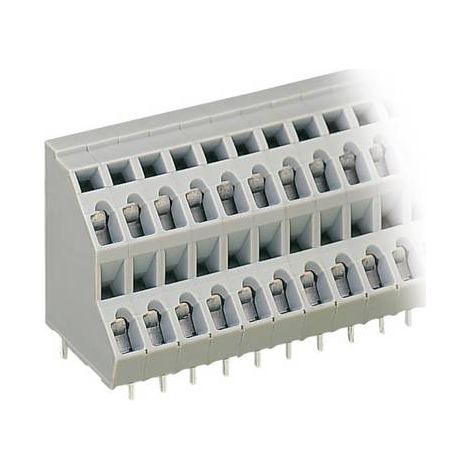 Bornier à 2 étages WAGO 736-106 2.50 mm² Nombre de pôles 12 gris 1 pc(s) (1/2)