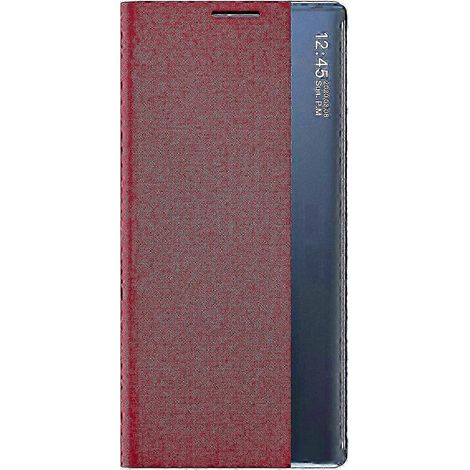 Premium Smart View Echtlederhülle mit Spiegelfenster für Samsung Galaxy S20 FE – Schickes und praktisches Design, elegante und funktionale Schutzhülle (1/5)