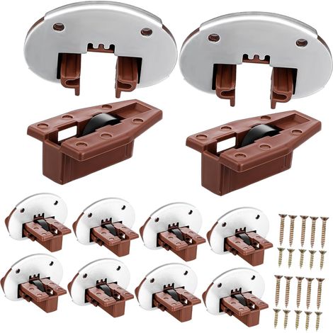 NUOBESTY Kit de réparation glissières tiroir rechange pour meubles (10 (1/5)