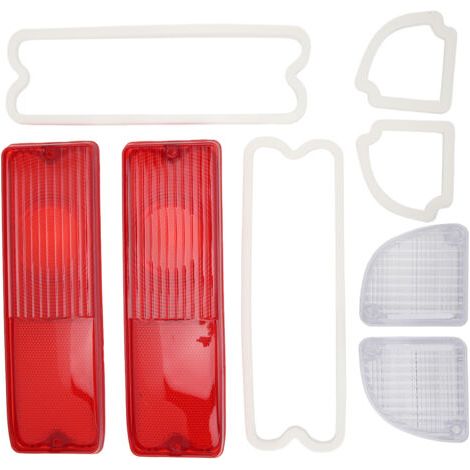 Lentilles de feu arrière de recul avec joints (110215), boîtier rouge, kit de lentilles de feu arrière de remplacement pour pick-up Chevrolet,de dyk.Trywise (1/4)