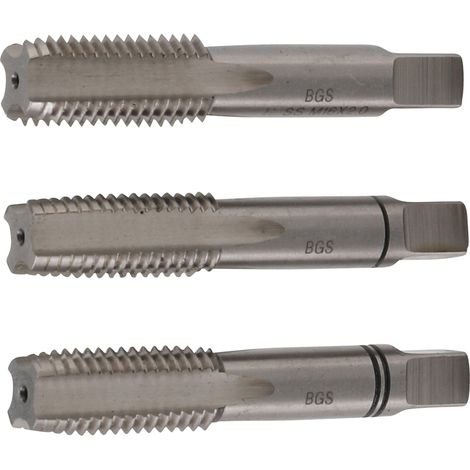 Herramienta de roscar BGS Set M16 x 2.0 acero 3 piezas (1/4)
