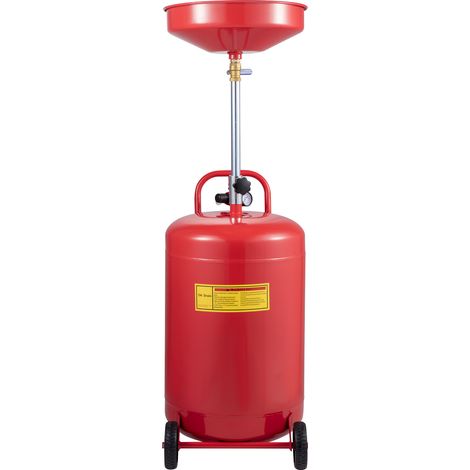 Mophorn Tanque de drenaje de aceite usado de 80 L contenedor portátil de drenaje de aceite drenaje de transferencia de combustible fluido altura de embudo ajustable con válvula reguladora de presión (1/5)