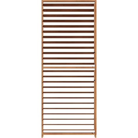 PRIMEYARD 1-teilige Lamellenwand aus Aluminium - verstellbares Paneel in Holzoptik für Pergola Deluxe