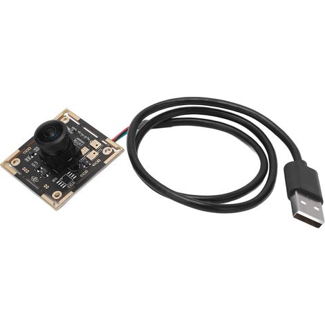 Module caméra noir, 1080P 30FPS, reconnaissance faciale, mise au point manuelle, interface USB, 2 mégapixels. (1/5)