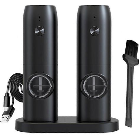 Elektrische Salz- und Pfeffermühle Mini-Salz- und Pfeffermühle 2er-Set USB-wiederaufladbare elektrische Salz- und Pfeffermühlen (1/5)