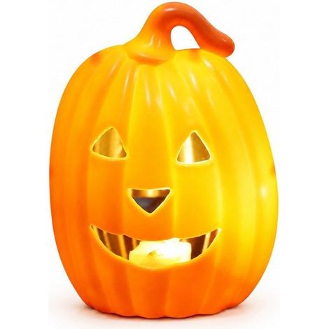 Citrouille lumineuse décorative - BE - Décoration d'Halloween - double face (1/5)