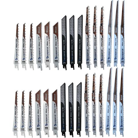 Reciprocating Sabre Saw Blade Set 30 Piece Recip Fast Cut - Makita Dewalt Bosch (1/5)