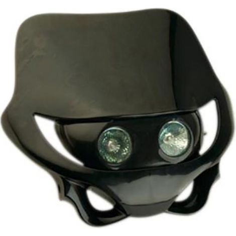 Scheinwerferplatte tun'r für Motorrad schwarz neu (1/2)