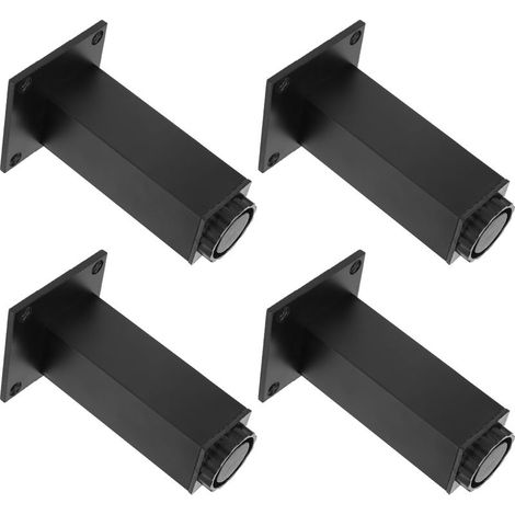 4 pieds réglables en alliage d'aluminium pour meubles, supports de canapé-lit, armoire et buffet, hauteur 120mm (1/5)