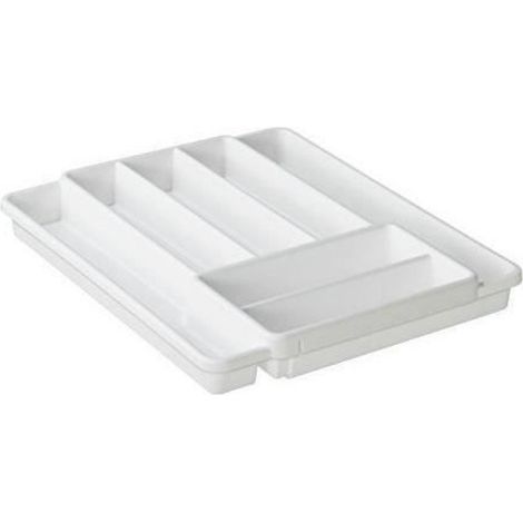 Range-Couverts - 7 Compartiments - Adaptatif 40 à 60 cm - Plastique PP - Dimensions 39,7 x 34,1 x 5,1 cm - 1 Pièce
