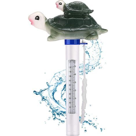 Schwimmthermometer mit Seil – Temperaturbereich 0 bis 50 °C – Für Babybadewanne und Familienpool – 1 Stück (1/5)