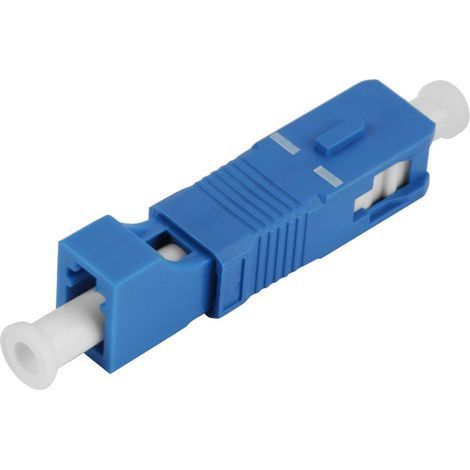 Adaptateur de Fibre Optique, SC Mâle à LC Femelle Convertisseur Optique Hybride Optique de Fibre de Mode Unitaire pour Réseau et Communication Optique (1/5)
