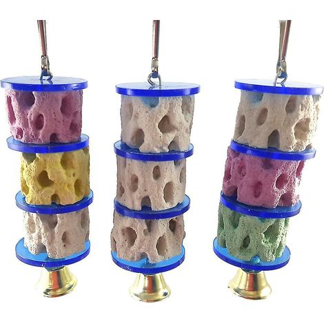 Jouet à mâcher pour hamster, rat, gerbille et chinchilla, en forme de calcul calcique. (1/4)