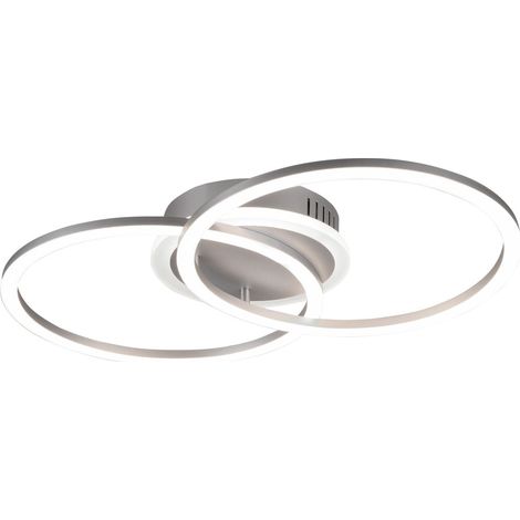 Plafonnier moderne LED Venida argent 3L 25W 3000K RL (1/4)