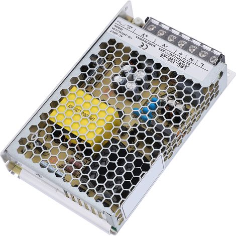 Transformateur LED 150W 24V avec protection contre surcharge, alimentation à découpage 85-264VAC, driver étanche BERM LRS-150-24 (1/5)