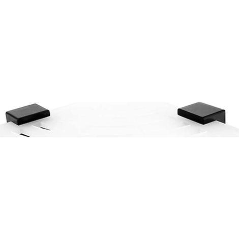 Nimco Kibo - Scaffale angolare IXI, plexiglass opaco/nero opaco Ki-X211-90 (1/2)