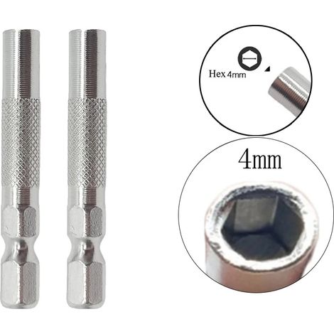 Adaptateur de mèche, Convertit 6,35 mm en 4 mm, Support magnétique pour un changement de mèche facile, 2pcs, Expédier dans les 24 heures-a (1/2)