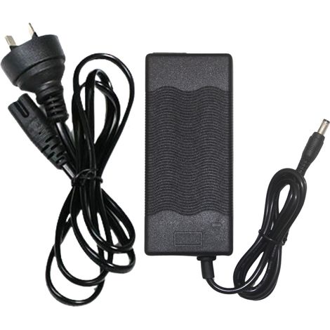 Chargeur de batterie CC pour scooter 42 V 2 A (normes européenne, américaine, britannique et australienne) - Adaptateur chargeur pour batterie lithium - Norme australienne
