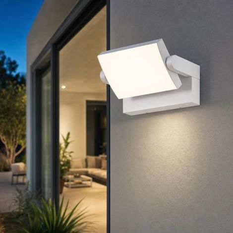 V-TAC VT-11020 lampada led da parete rettangolare orientabile faro 17W 150lm/w colore bianco 4000k design moderno IP65 sku 2935