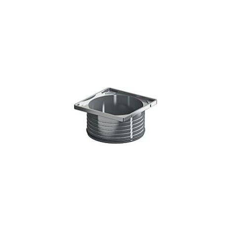 ACO Aufsatzstück 100 x 100 mm, Chrom, für Balkon/Terrassenablauf