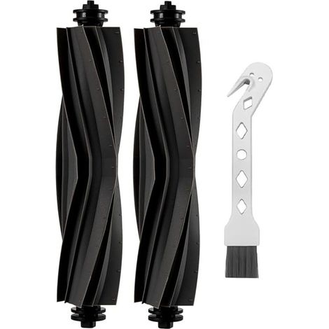Cepillo de goma para aspiradoras robot L10s Ultra/L10 Ultra/D10s Pro/D10s Plus, L10s Pro Gen 2/D10s/S20/S20 Pro/X20/X30, Xiaomi X10 Plus, Xiaomi X20+ para la limpieza de alfombras y suelos.