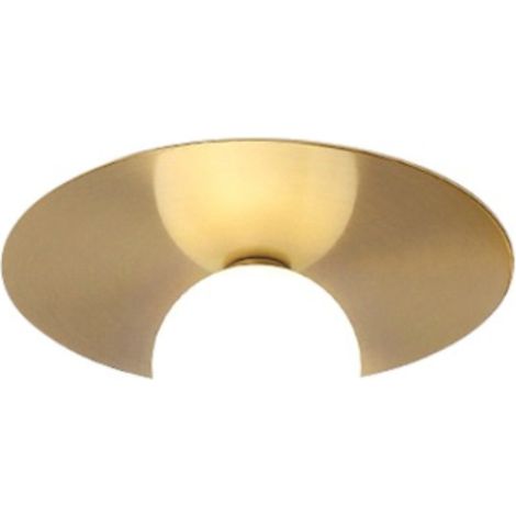 Sombre – moderne Deckenleuchte, 35 cm, milchige Kugel, goldfarbenes Messing (1/2)