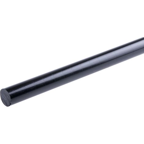 Tige de nylon RS PRO Noir Dia. 10mm x 1m ( Prix pour Lot de 5 )