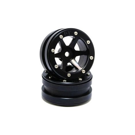 Beadlock Wheels PT-Slingshot Black/Black 1.9