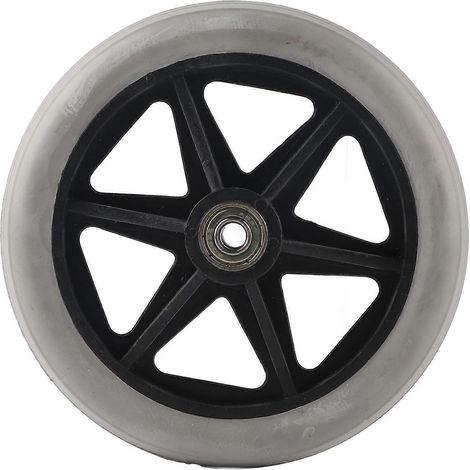 Roulette de rechange pour fauteuil roulant à roulettes, 5 trous, en polyuréthane, avec roulement métallique 608ZZ.