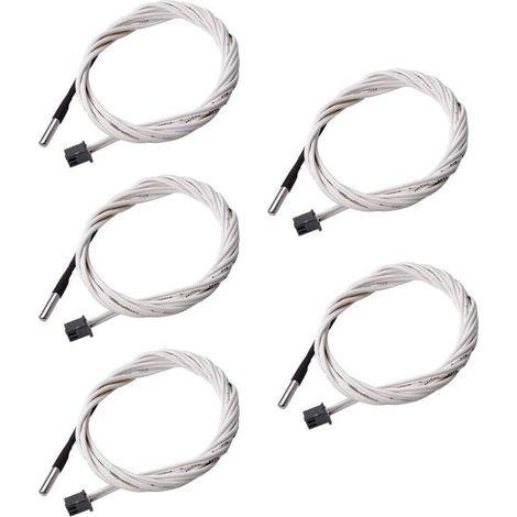 Stück 2M HT-NTC100K 350℃ Hochtemperatur-Thermistor-Temperatursensor für 3D-Drucker
