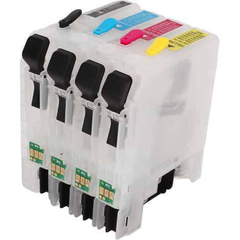 Kompatible Nachfüllpatronen mit Permanentchip, 4 Farben, für Tintenstrahldrucker LC110 BK, LC110C, LC110M und LC110Y (1/5)