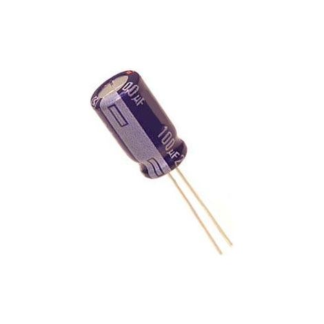 Condensador Electrolitico Baja Impedancia 22uF 100Vdc Medidas 8x12mm Radial