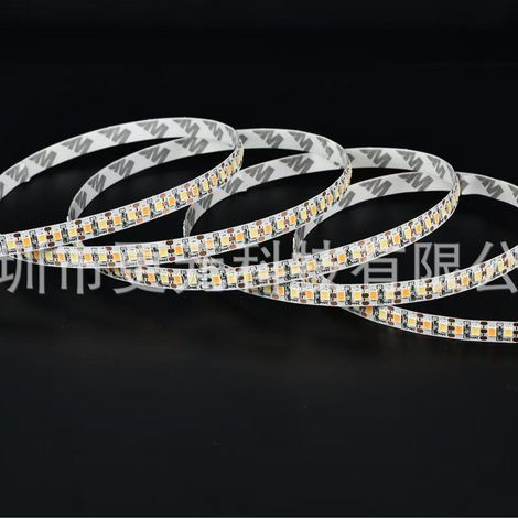 Bare printed circuit board 2835 120 LEDs dual color temperature 24 V 8 mm 2 LEDs per cutout