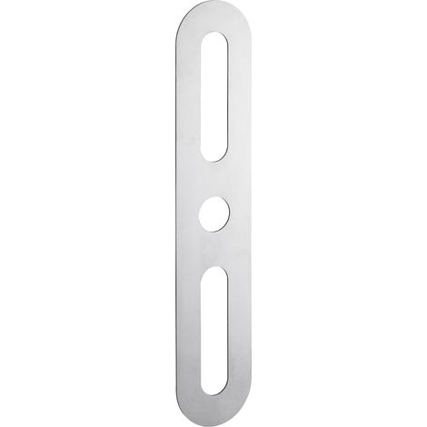 Plaque de propreté, 60x302mm, arrondie, inox - Intelock (1/2)