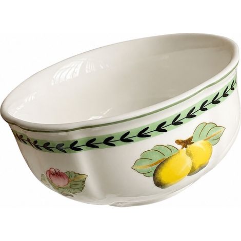 Bol à soupe en céramique 9,8 x 5 cm, bord vert, motif jardin, petit bol pour animaux 9,8 x 5 cm, bord vert (1/5)
