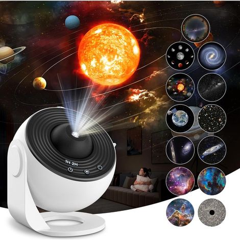 Projecteur Ciel Etoile Planetarium Projecteur, Veilleuse Projecteur Réglage de Rotation à 360°pour Chambre Plafond Cadeaux Enfants Adultes (1/5)