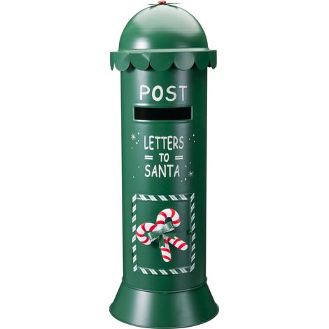 Cassetta postale decorativa D19 x H53 cm verde PERAGA CHRISTMAS