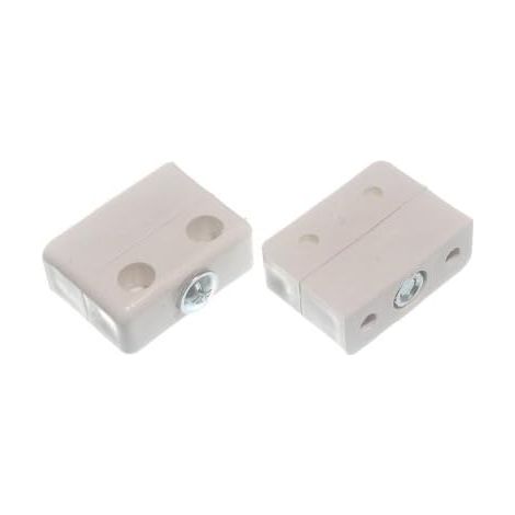 One Stop DIY KD Lot de 10 blocs de fixation pour plan de travail Blanc