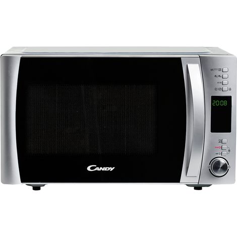 Candy – Four à micro-ondes à poser 30 L 900 W – Gril – Acier inoxydable – Surface plane – Application COOKinApp avec 40 programmes de cuisson