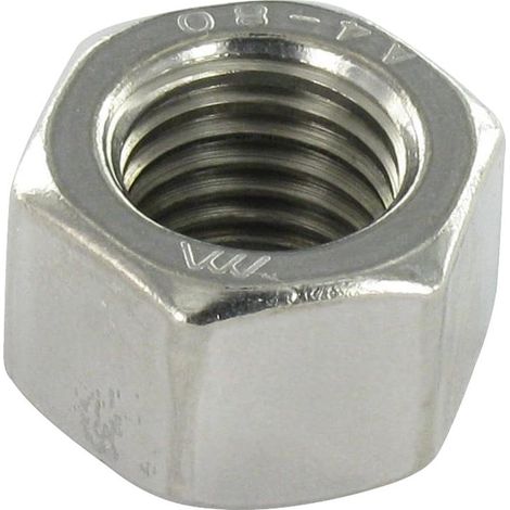 Ecrou HH M8 Epaisseur 8 Inox A4 - 30 pièces (1/4)